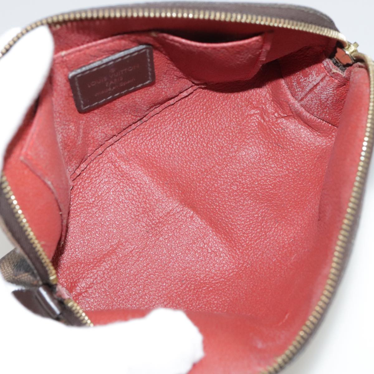 Cosmetic Pouch Damier Ebene Canvas