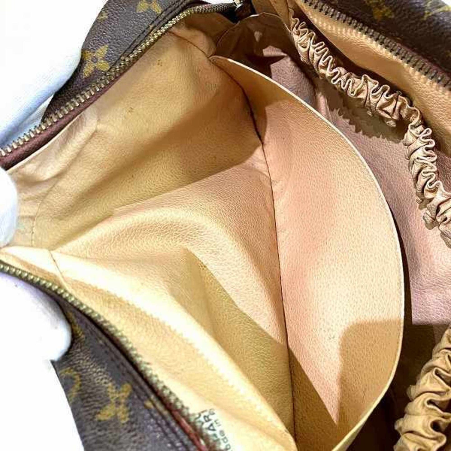 Luxury Canvas Toiletry Bag with Stain and Discoloration Detailing