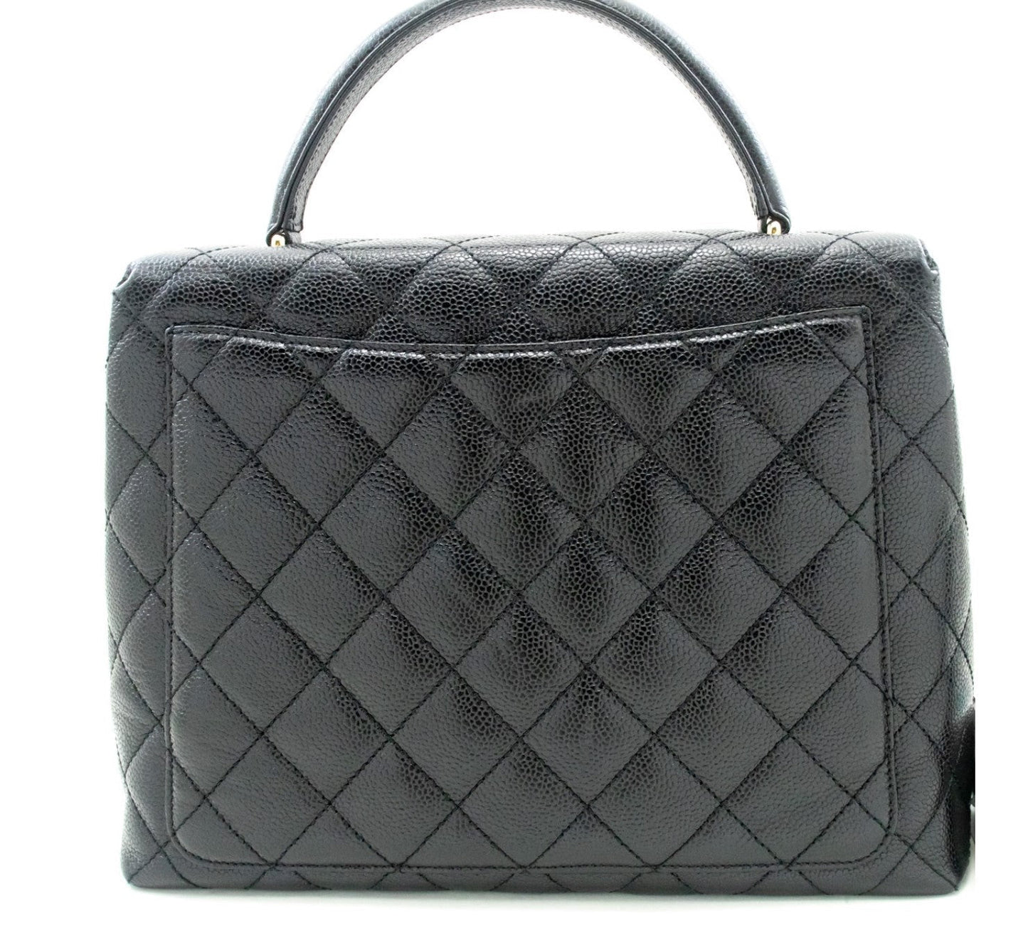 Chanel Classic Handbag Black Quilted Lambskin