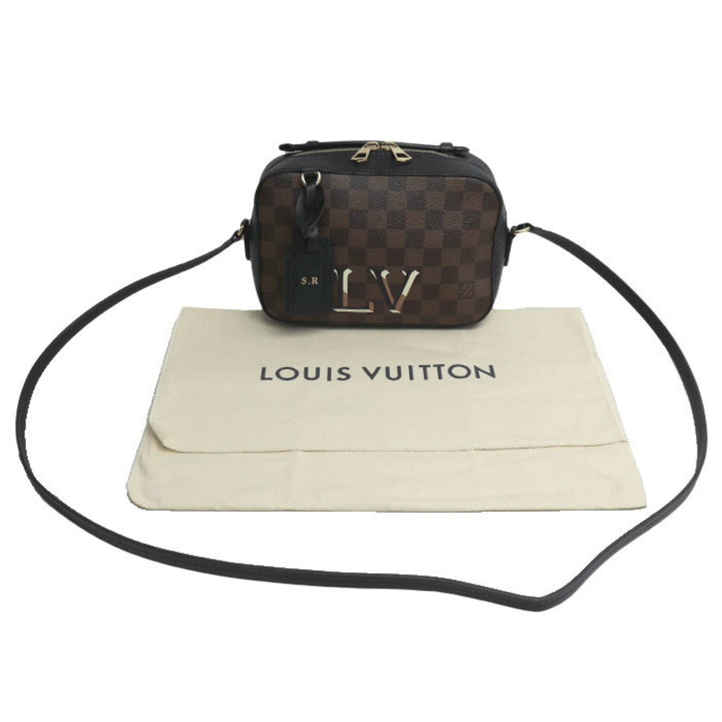 Santa Monica Canvas Shoulder Bag with Dust Bag and Name Tag