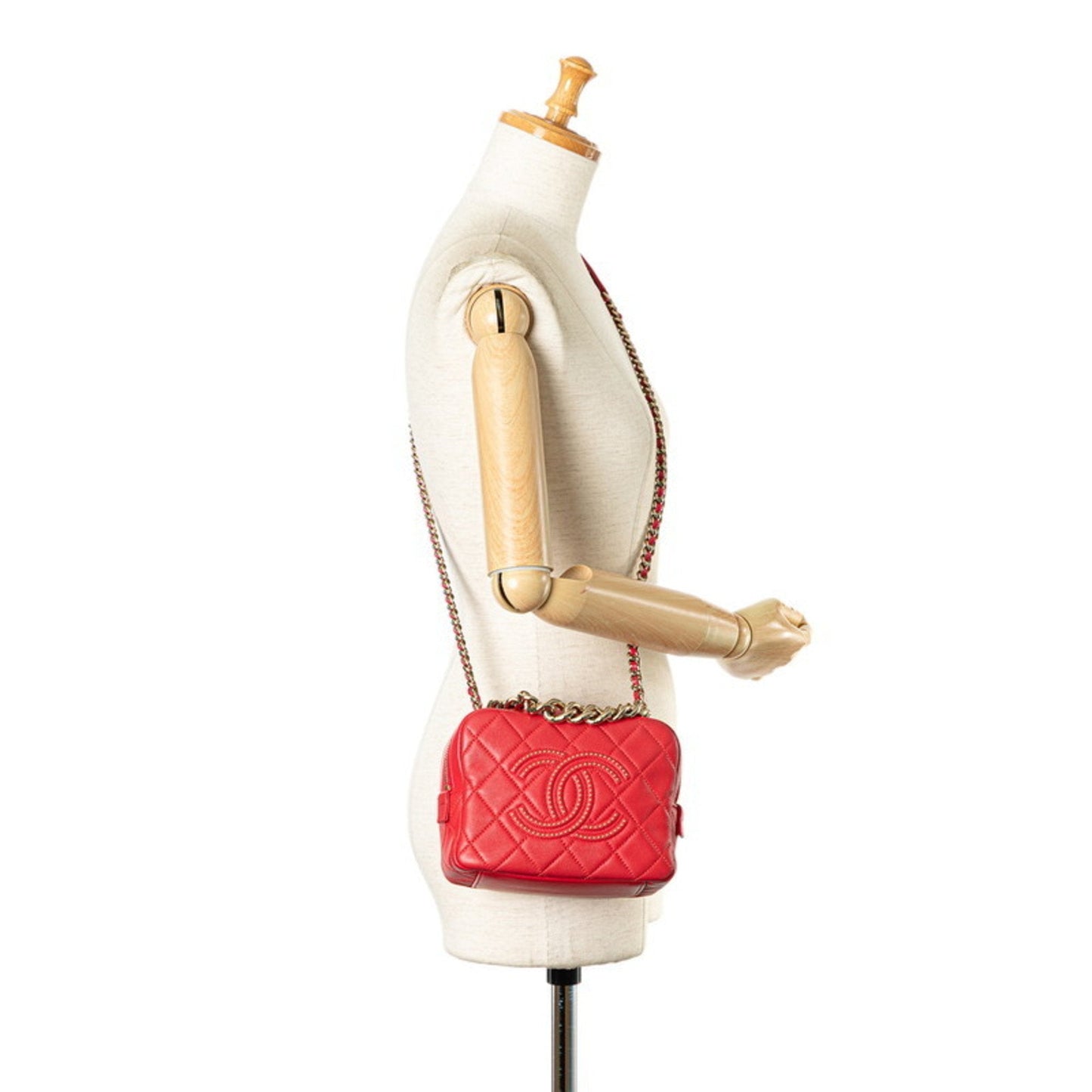 Chanel Studded Quilted Chain Bag