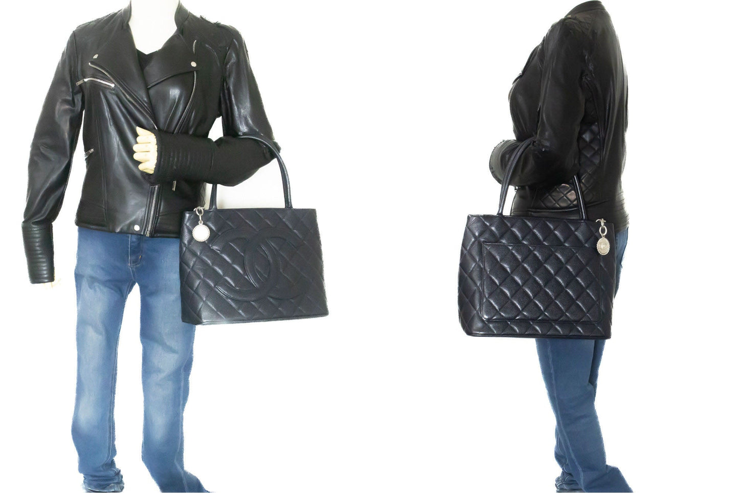 Chanel Quilted Tote Bag Classic Flap Model