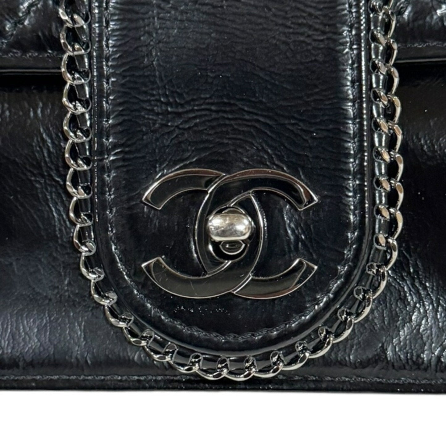 Chanel Quilted Leather Chain Bag Classic Flap
