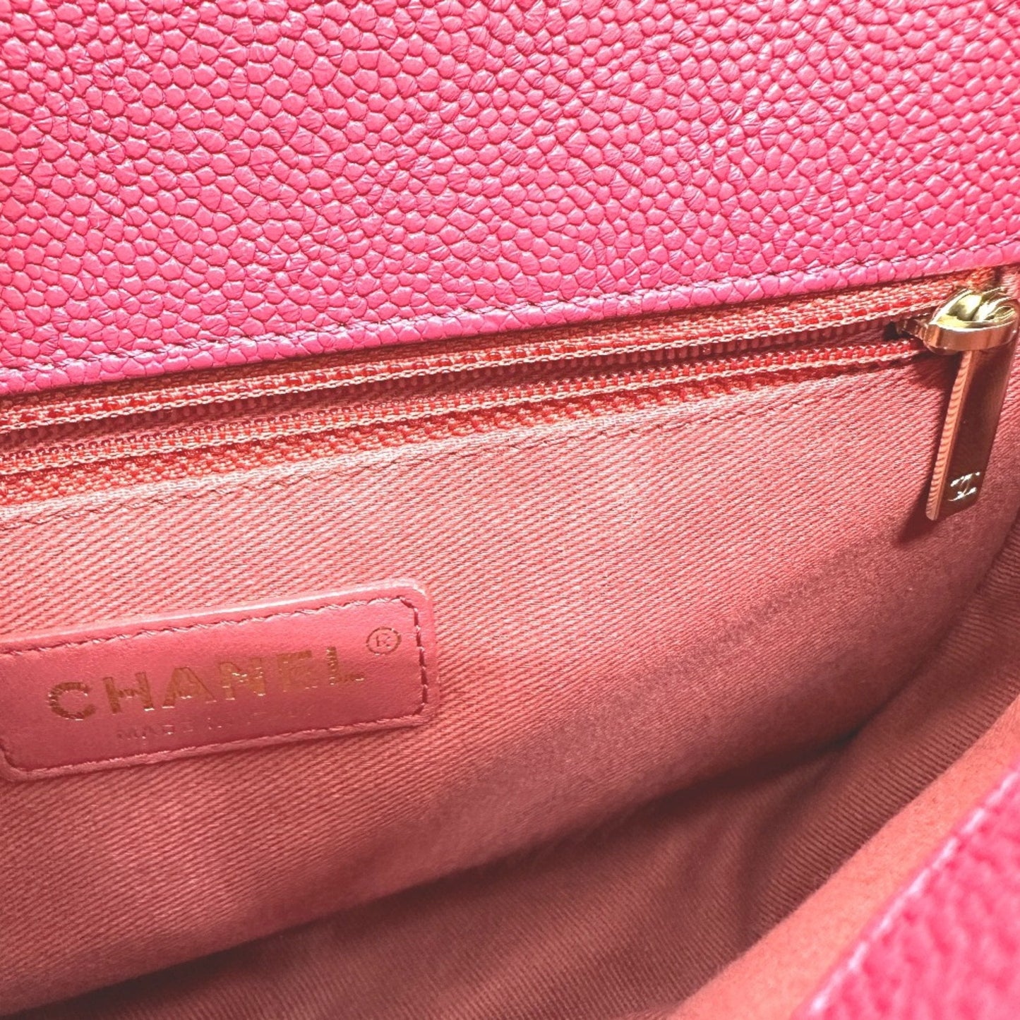 Chanel Chanel 19 Shoulder Bag Pink Caviar Leather