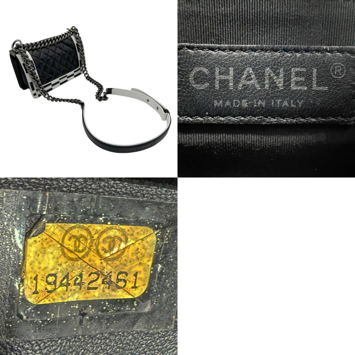Chanel Boy Chanel Bag Checkerboard Style