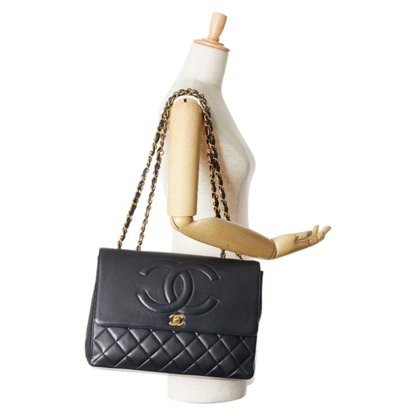 Chanel Classic Flap Jumbo Leather Bag