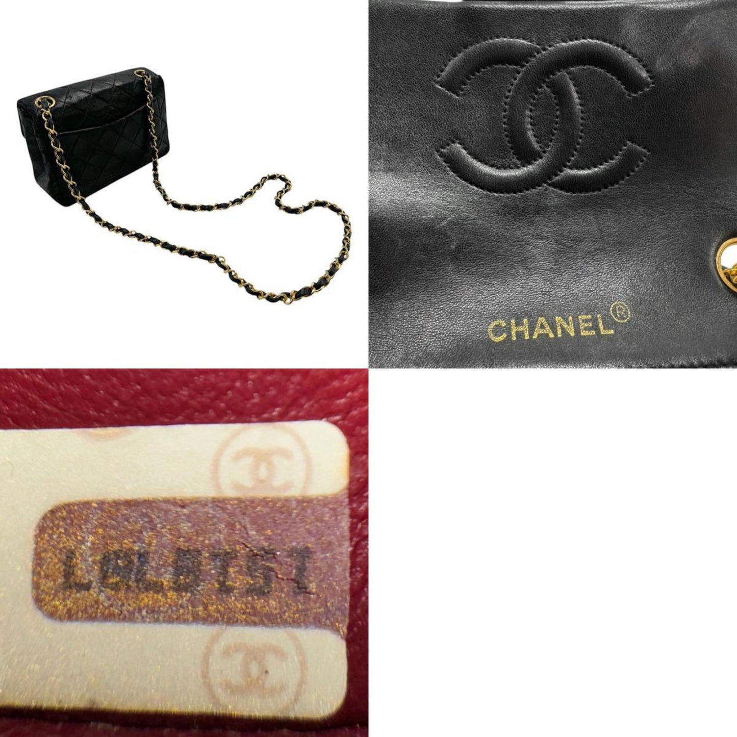 Chanel Mini Classic Flap Bag Black Lambskin