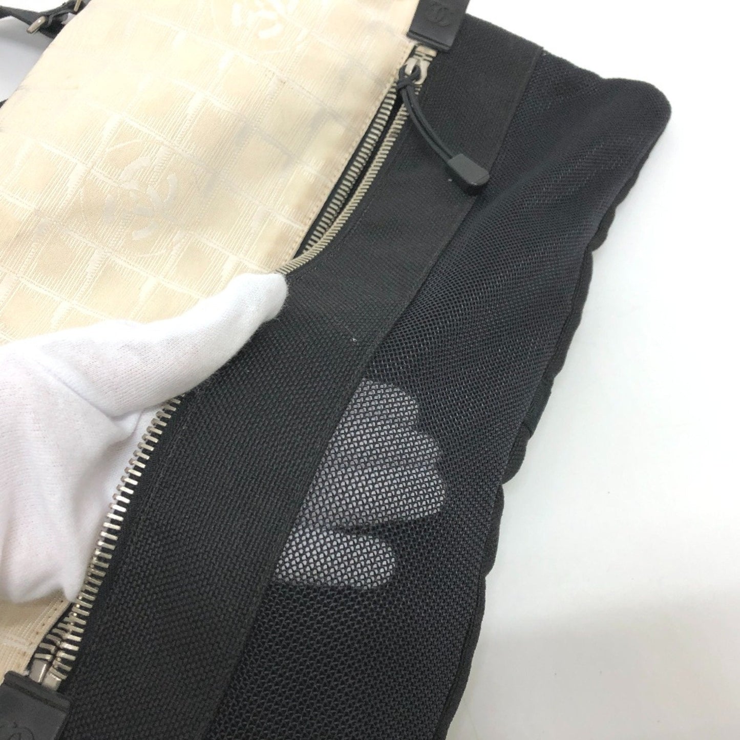 Chanel Classic Flap Bag BeigeBlack Shoulder Bag