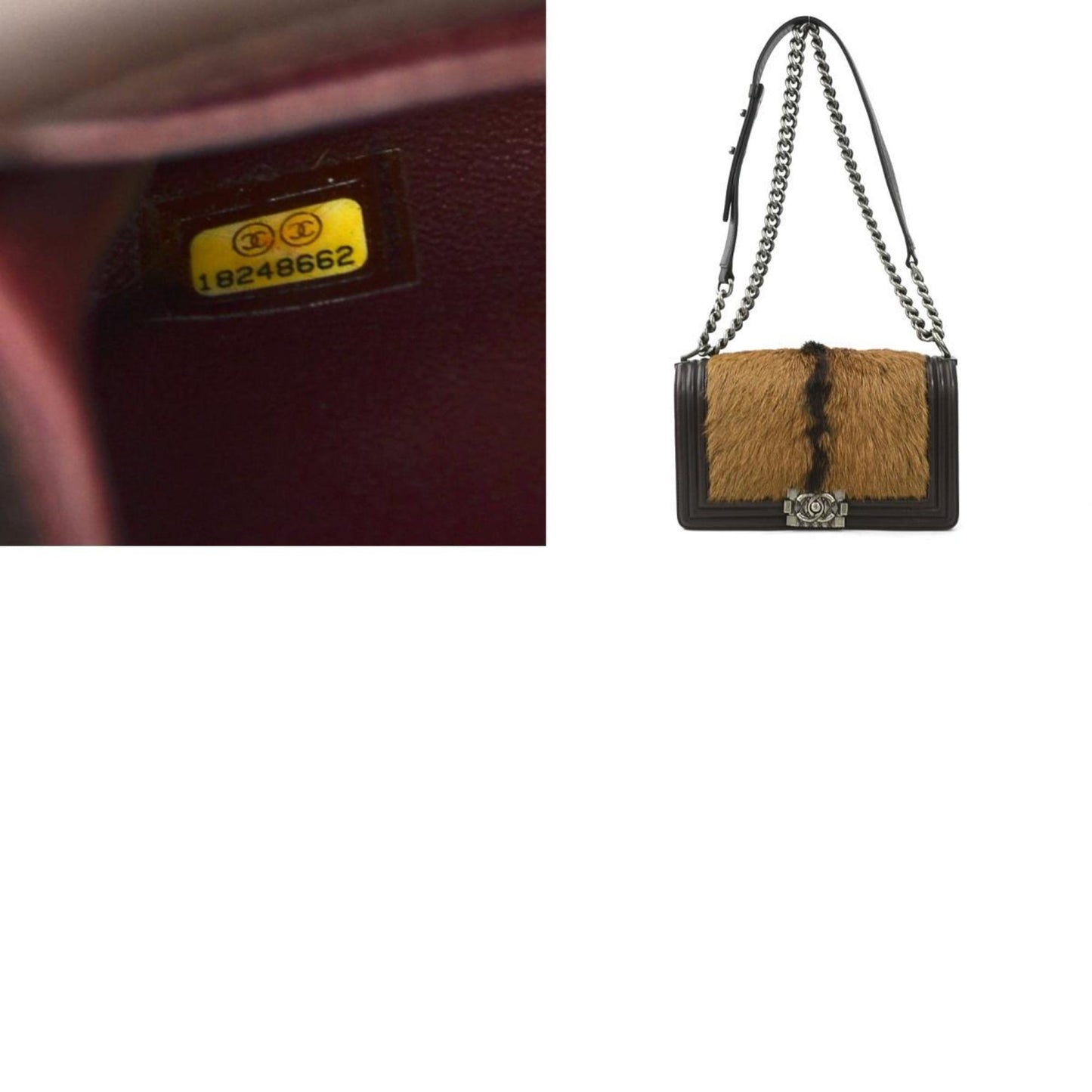 Chanel Boy Chanel Hair Calfskin Shoulder Bag