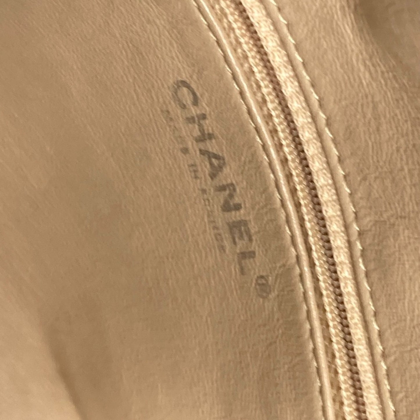 Chanel Calfskin Quilted Leather Shoulder Bag Chain Trim