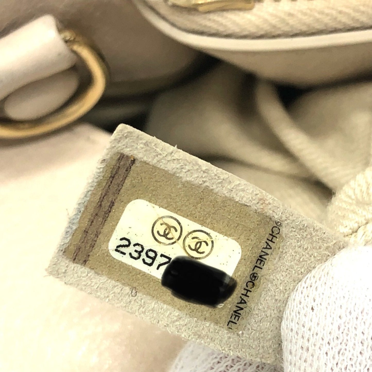 Chanel hopping Tote Bag Black Beige