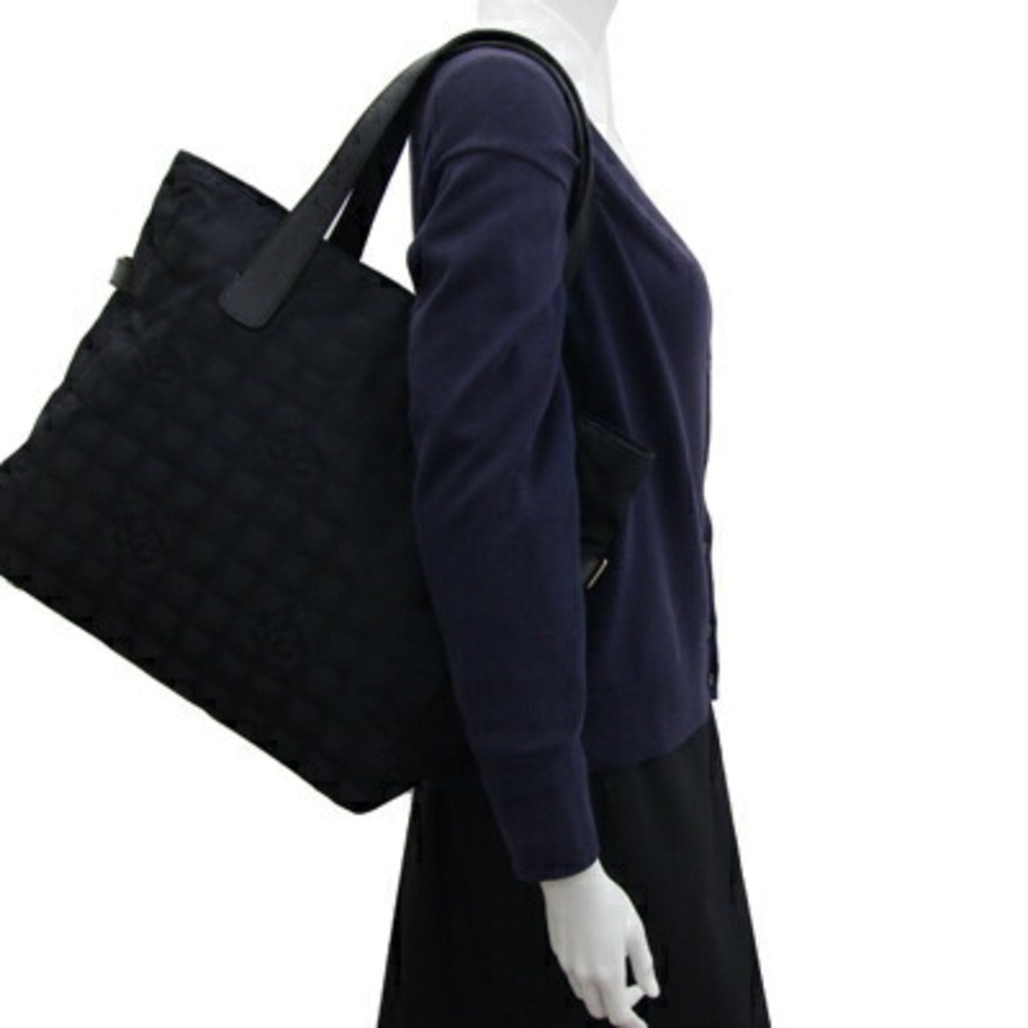 Chanel Travel Line Synthetic Tote Bag with Minor Wear