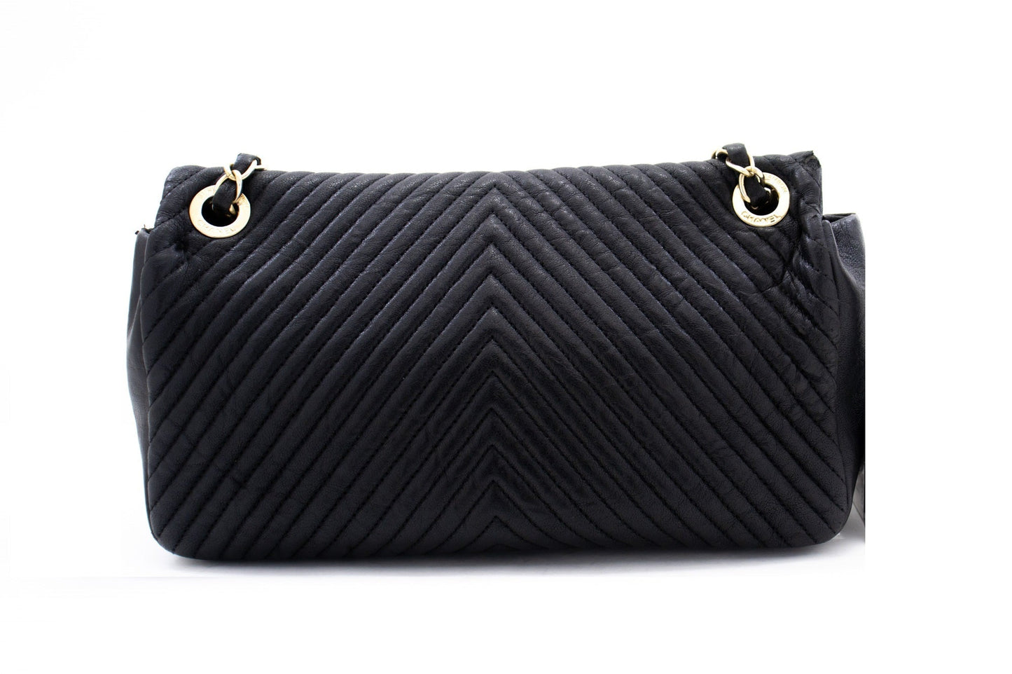 Chanel Chevron Quilted Shoulder Bag Classic Flap