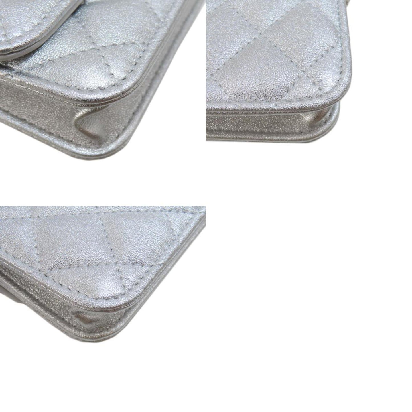 Chanel Quilted Star Silver Chain Bag