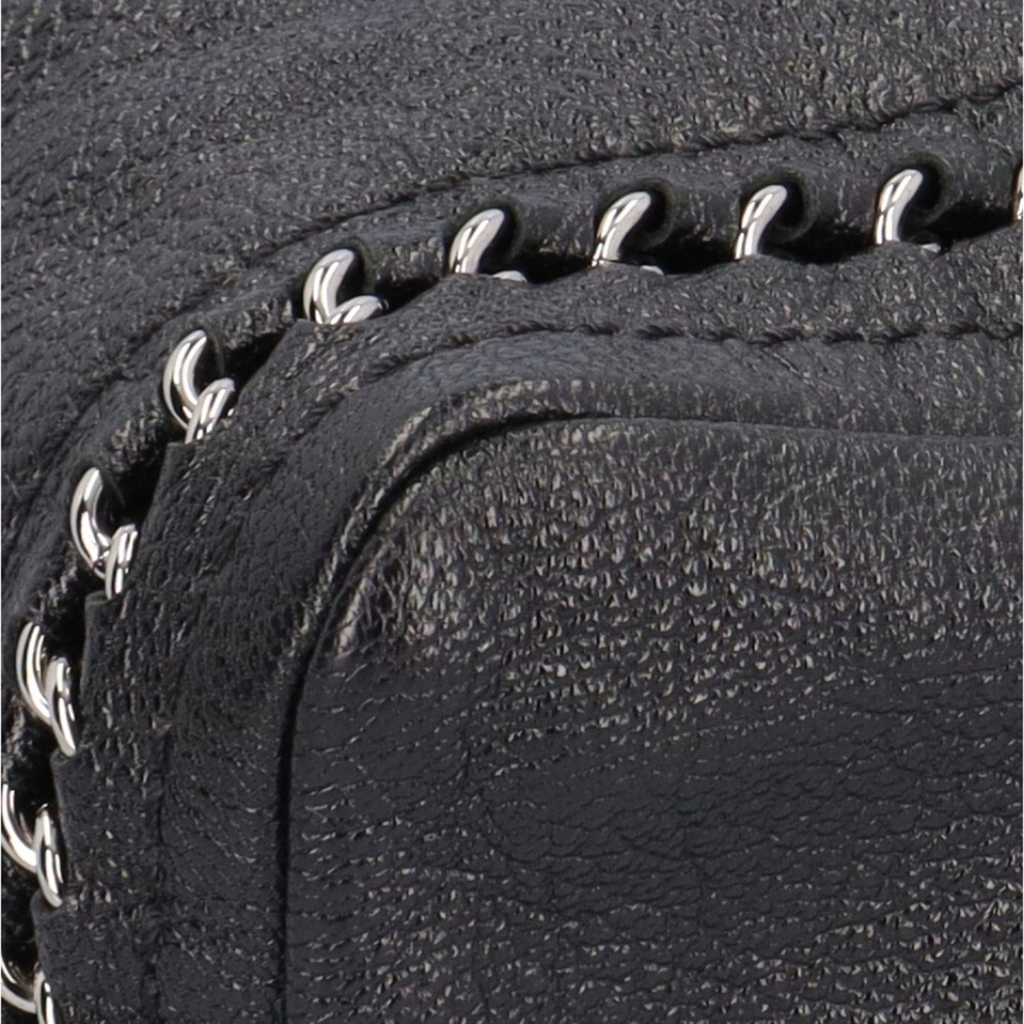Chanel Chain Bag Black Leather HalfMoon