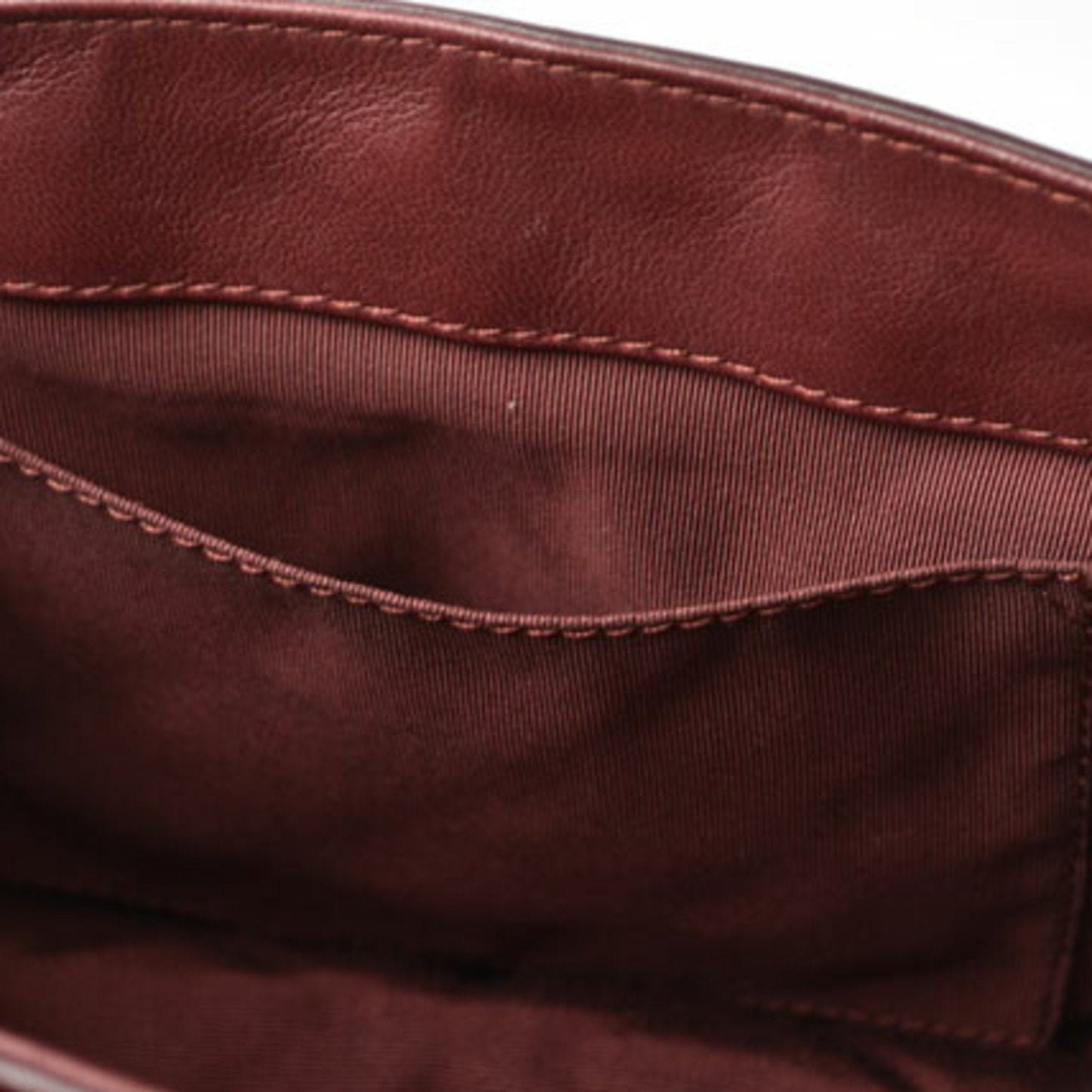 Chanel Quilted Leather Shoulder Bag Burgundy