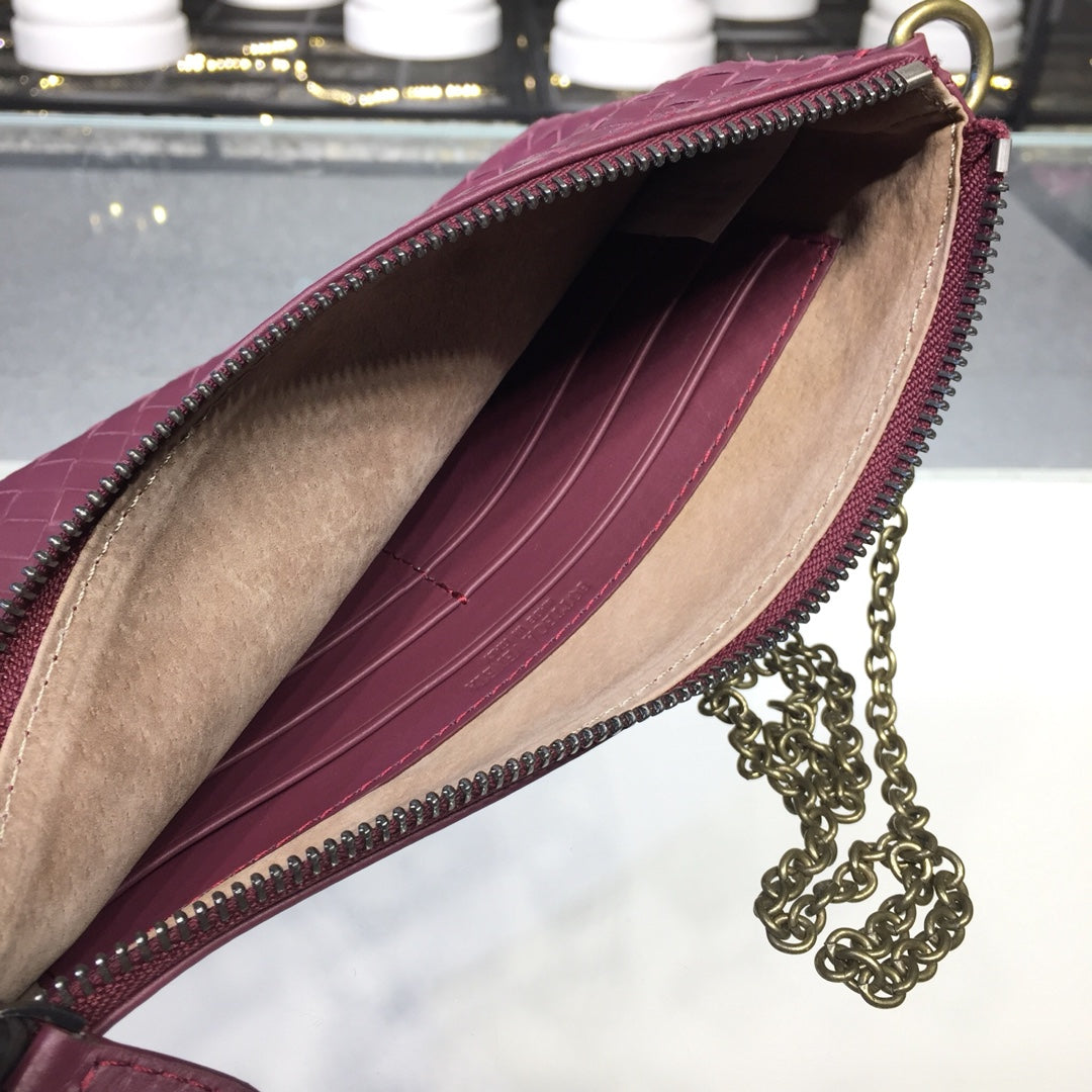 GLAMI Chain Shoulder Bag Dark Red, For Women, Women’s Bags 9.6in/24.5cm