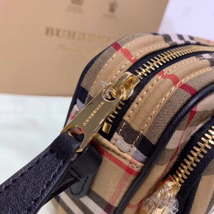 GLAMI Vintage Check Cotton Camera Bag Neutral For Women, Women’s Bags 7.7in/19.5cm