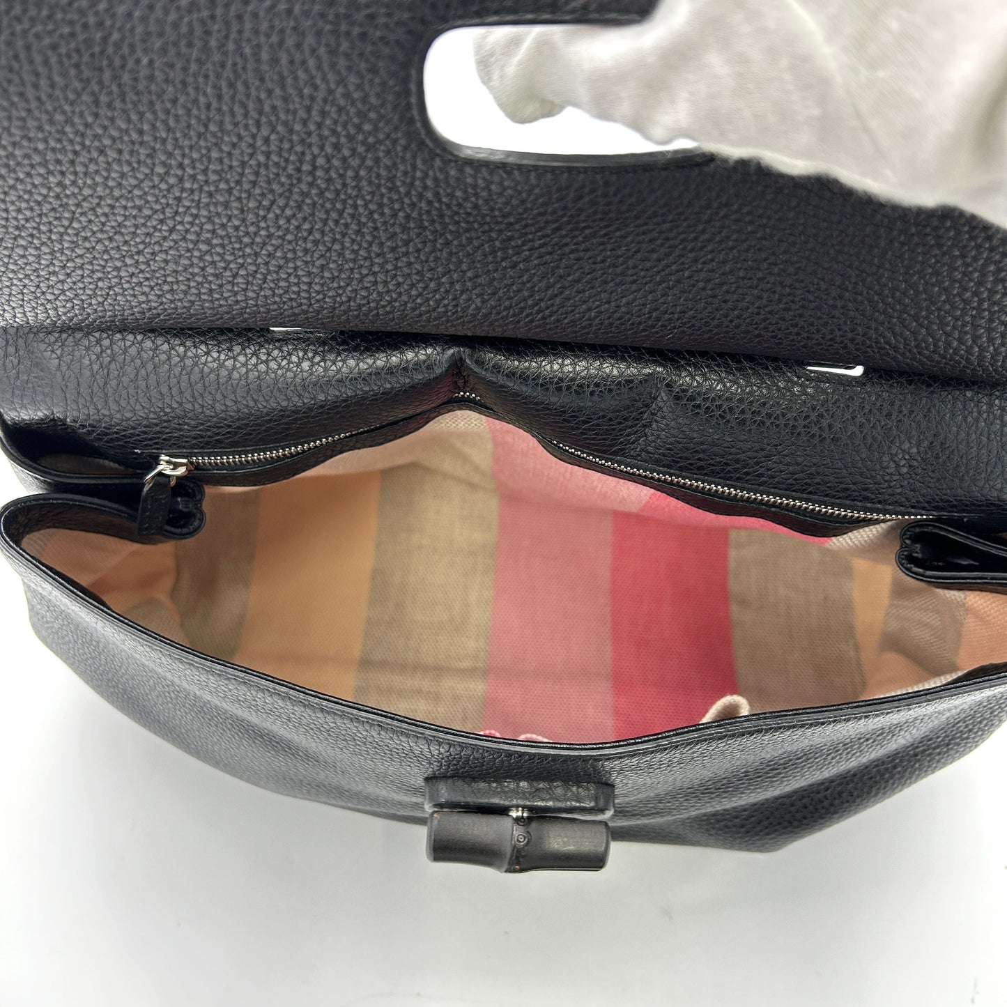 GLM-- Bamboo Daily Large - Black Handle Bags LA30224