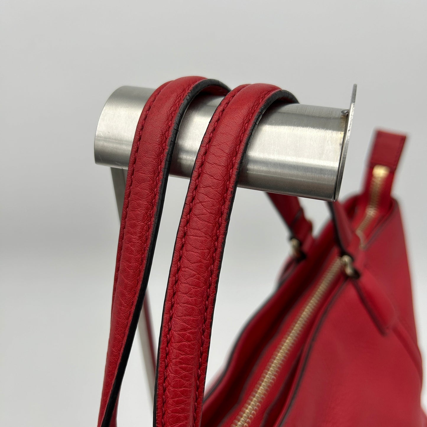 GLM-- Soho Red Leather Top Handle Bag Medium