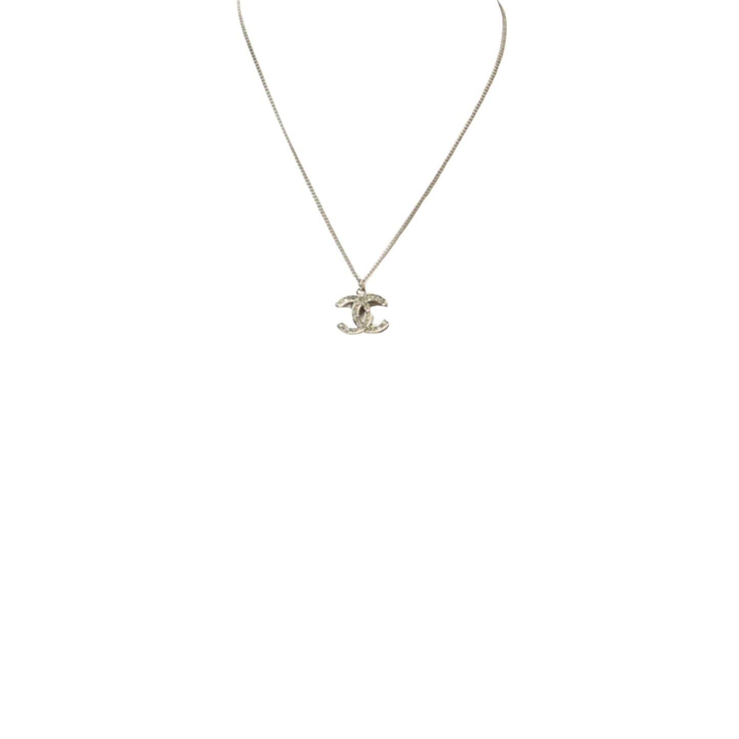 Chanel Elegant Metal Pendant Necklace with Box and Dust Bag