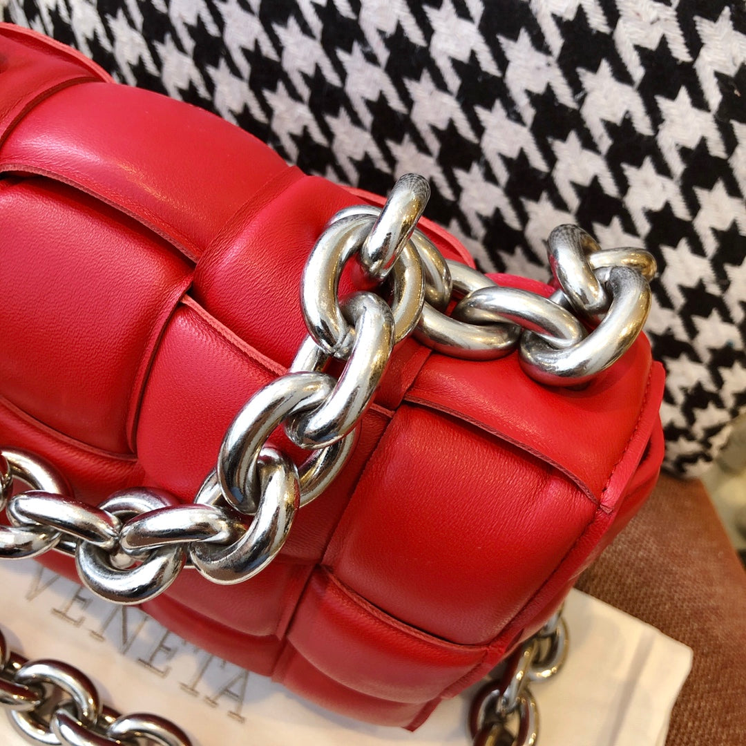 GLAMI Chain Cassette Red, For Women, Women’s Bags 10.2in/26cm