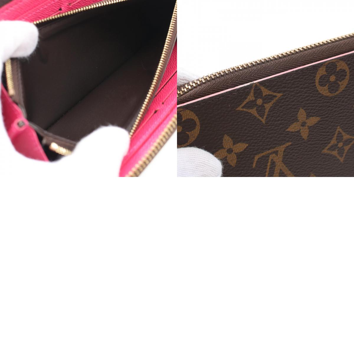 Louis Vuitton Clemence Wallet Monogram Hot Pink M64201
