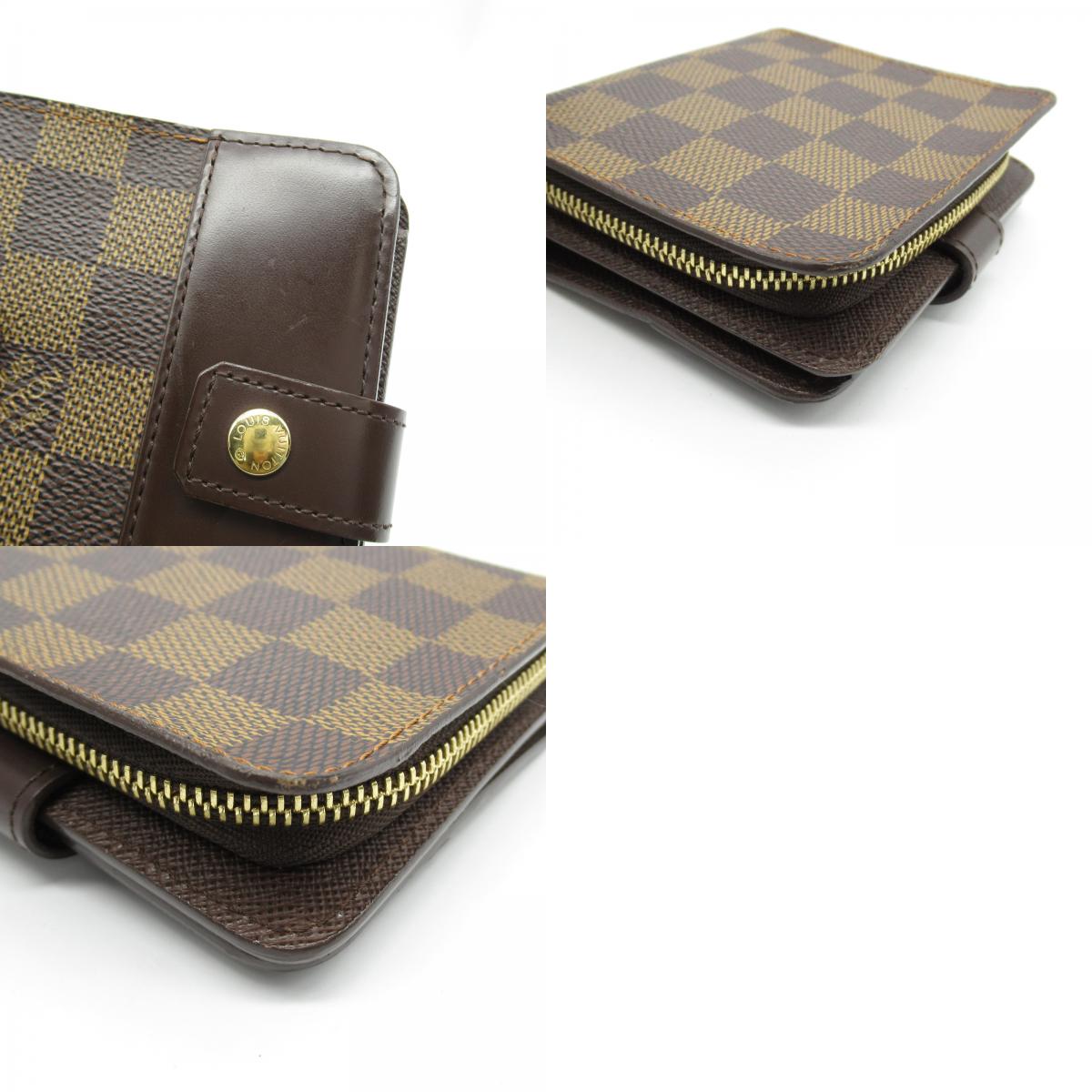 Louis Vuitton Compact Zip Wallet Leather PVC N61668