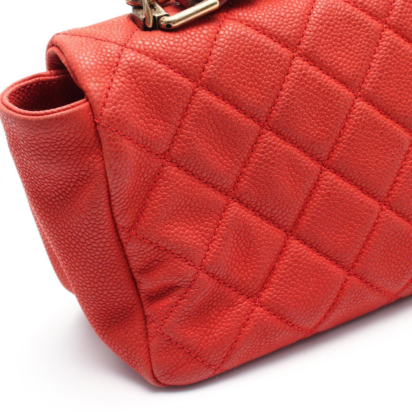 Chanel Chic Leather Handle Bag with Dust Bag and Metal Fittings