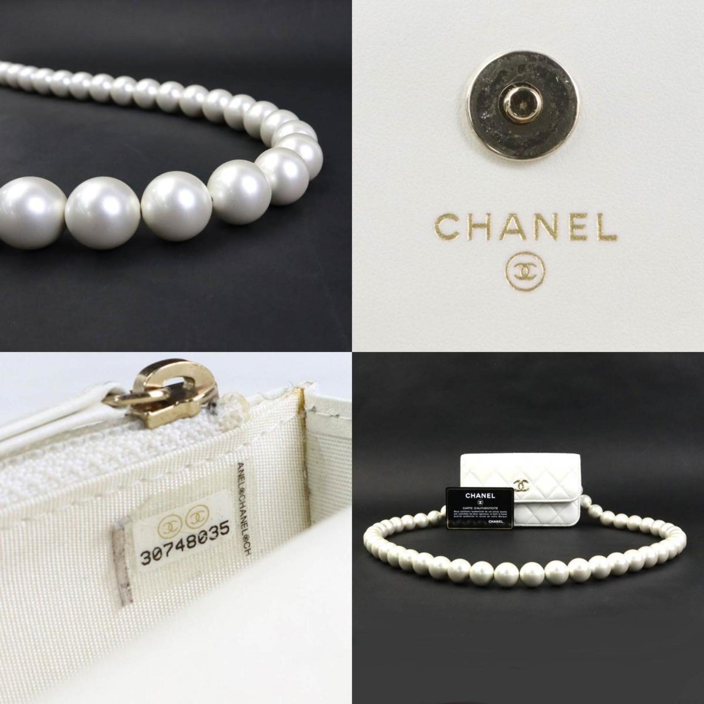 Chanel Leather Wallet On Chain with Dust Bag and Card