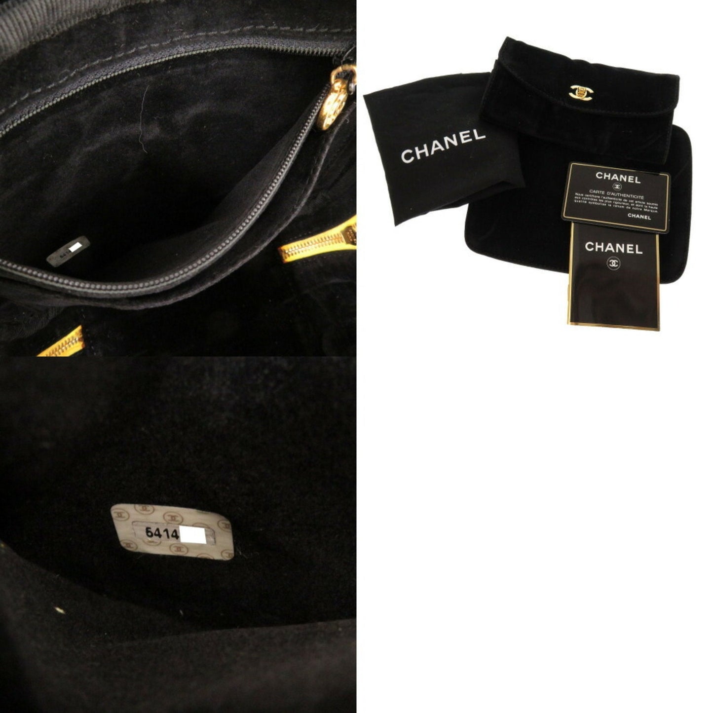 Chanel Leather Vanity Bag with Shoulder Strap and Card