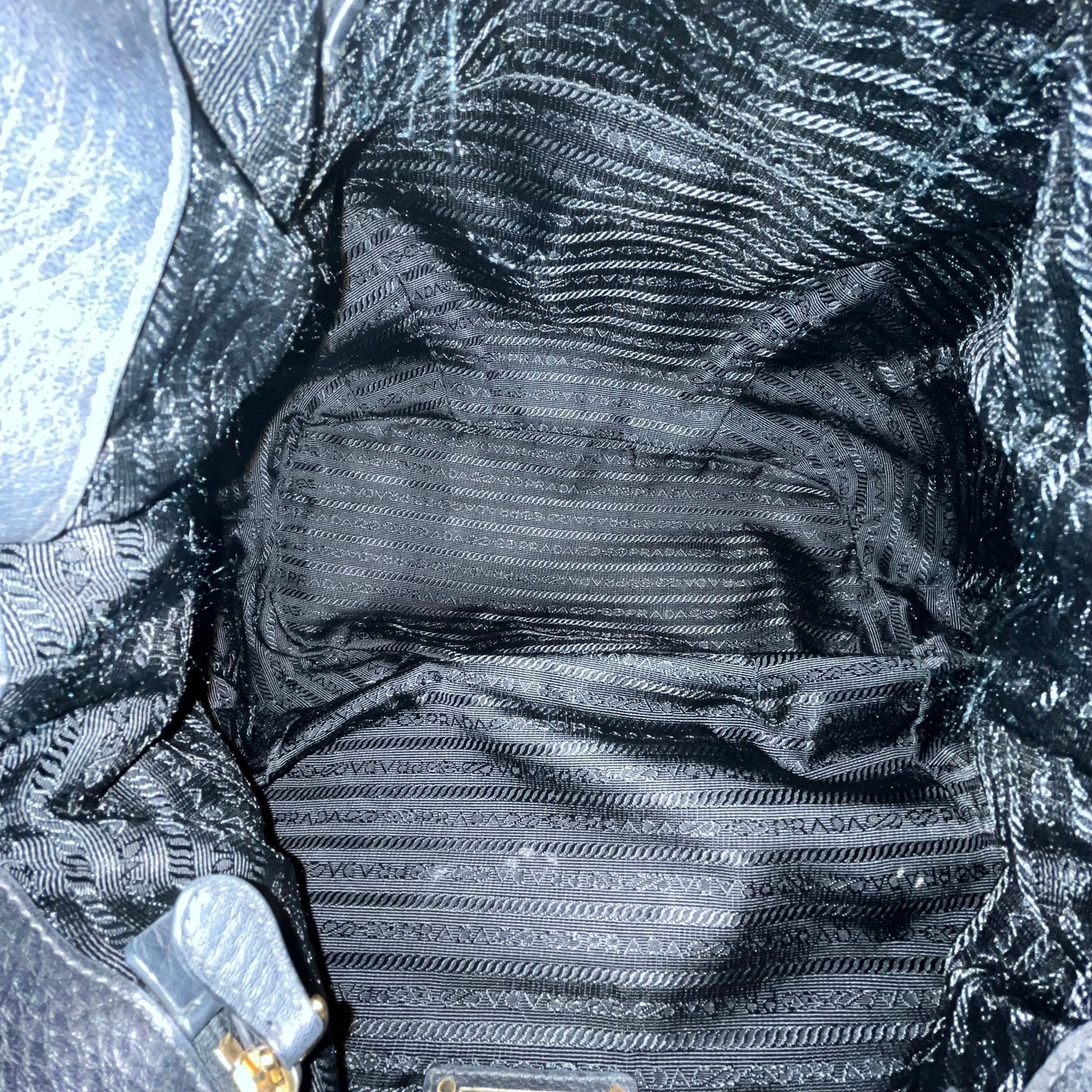 PRADA Nylon Black Two Way Shoulder Bag