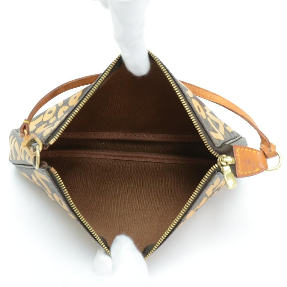 Louis Vuitto Monogram Canvas Pochette Accessoires Evening Bag - 2001 Limited Graffiti Edition
