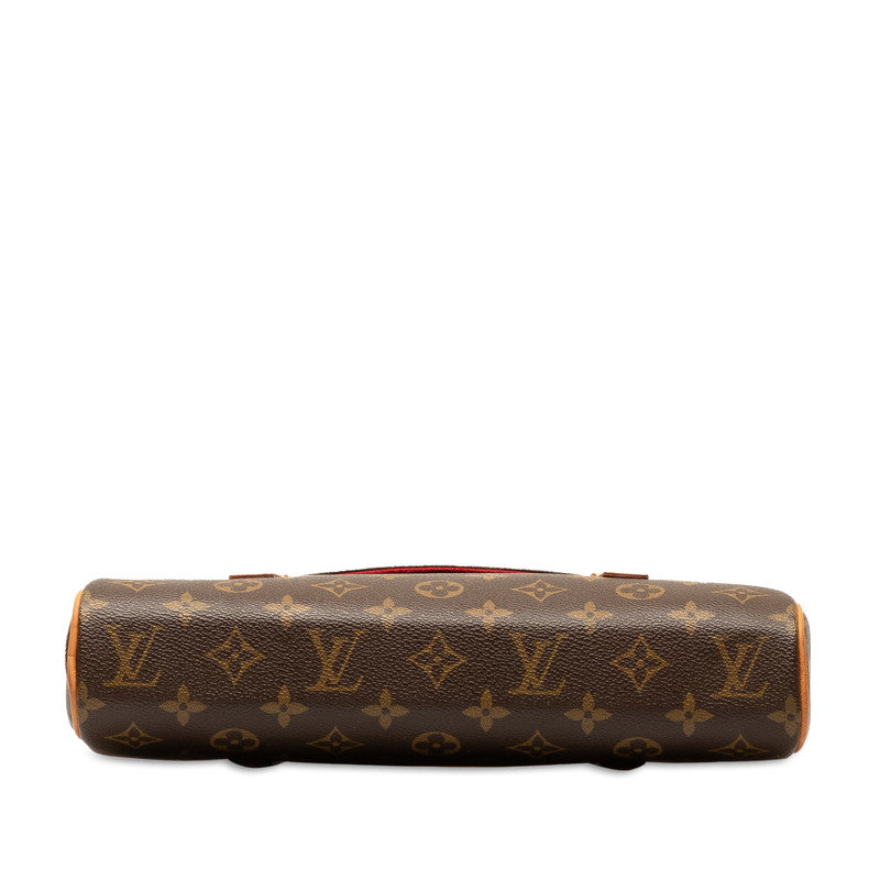 Louis Vuitton Monogram Sonatine Handbag M51902 Brown PVC Leather Louis Vuitton