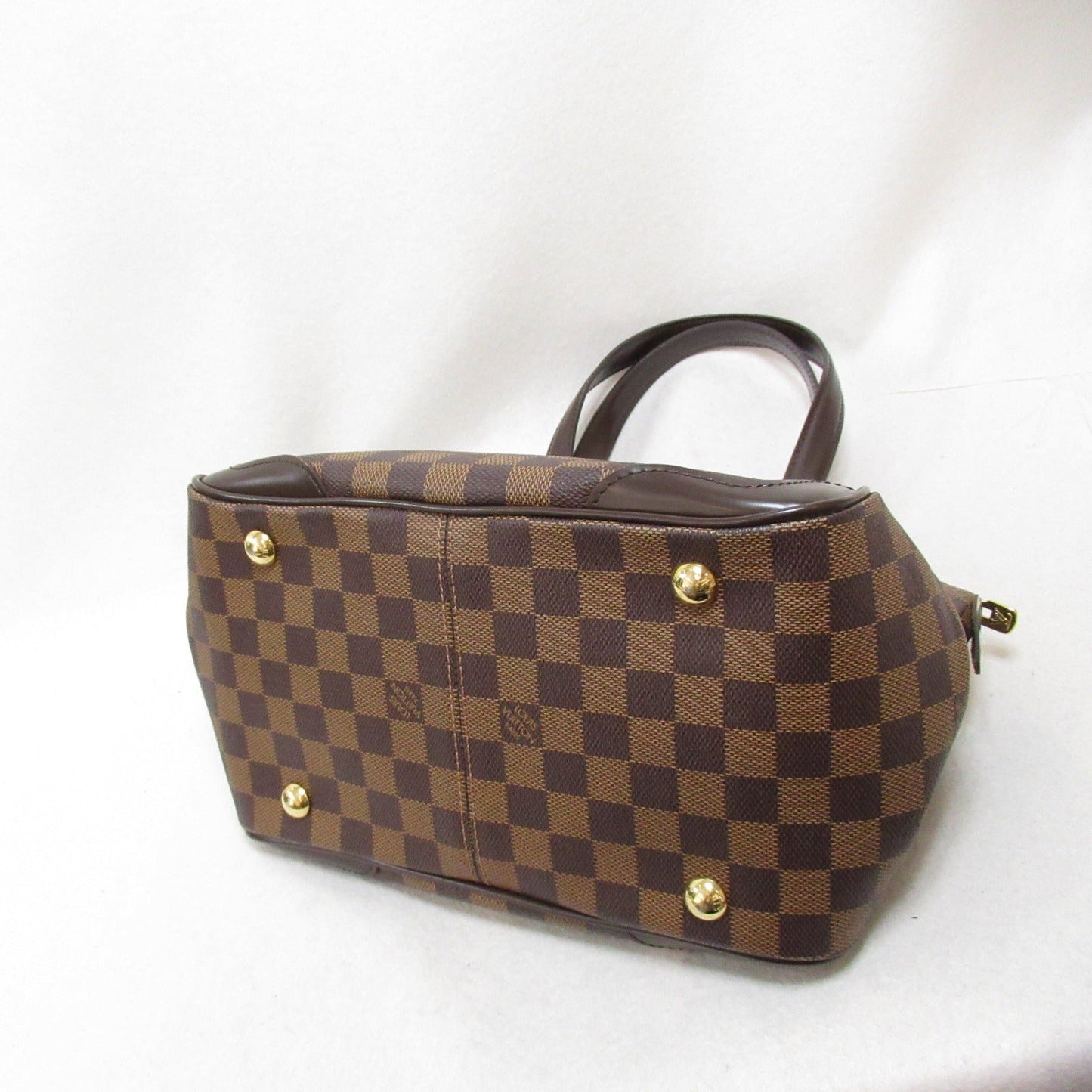 Louis Vuitton Louis Vuitton Verona PM Shoulder Bag PVC Coated Canvas Damier Brown N41117