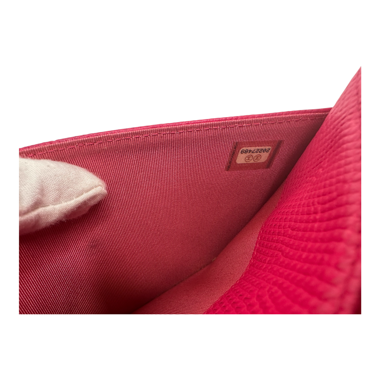 Chanel Hot Pink Lizard WOC Wallet On Chain