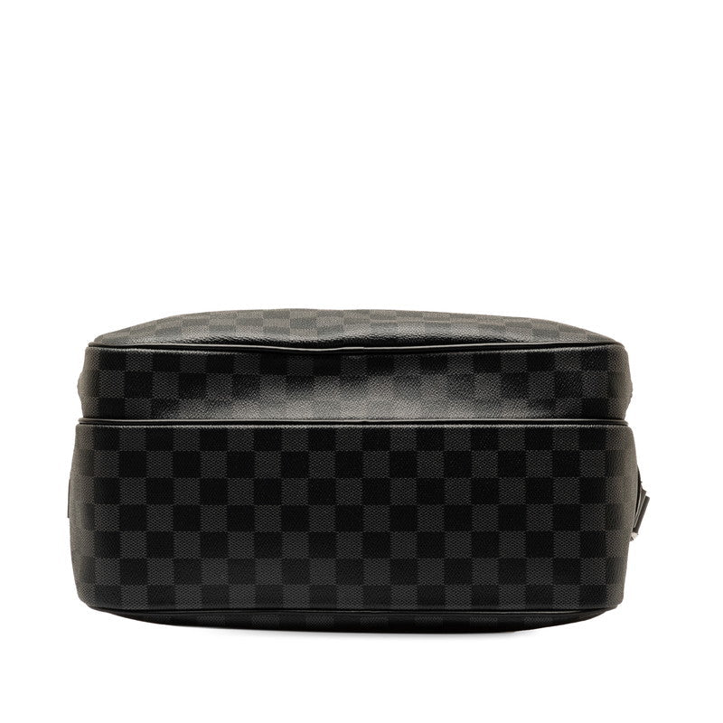 Louis Vuitton Damier Graphite Io Shoulder Bag N45252 Grey Black PVC Leather Louis Vuitton