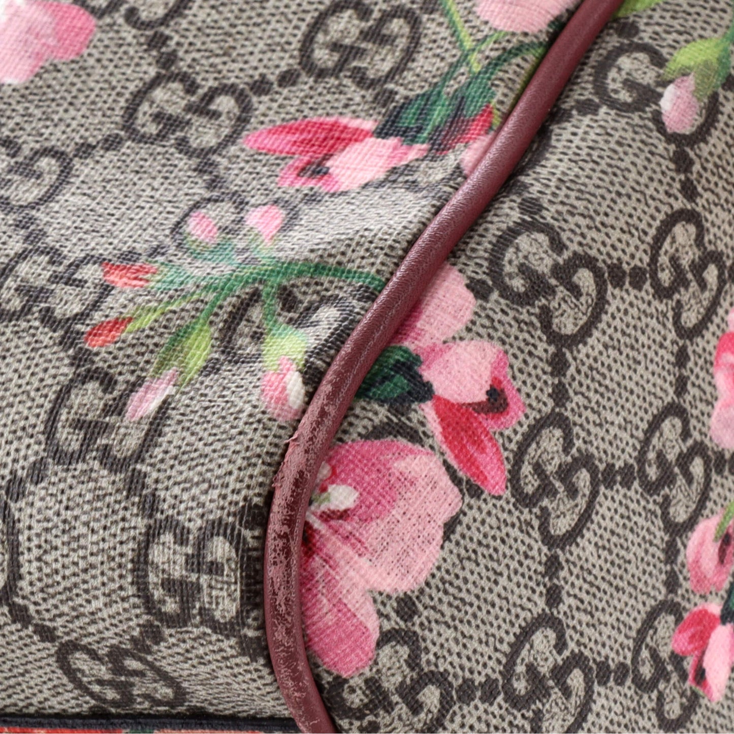 Convertible Boston Bag Blooms Print GG Coated Canvas Medium
