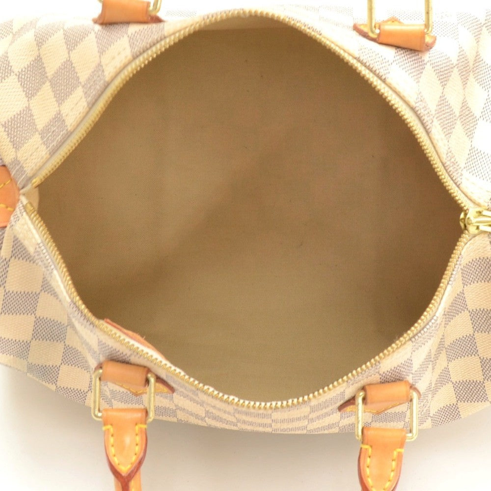 Louis Vuitto Speedy 30 Damier Azur Canvas Handbag