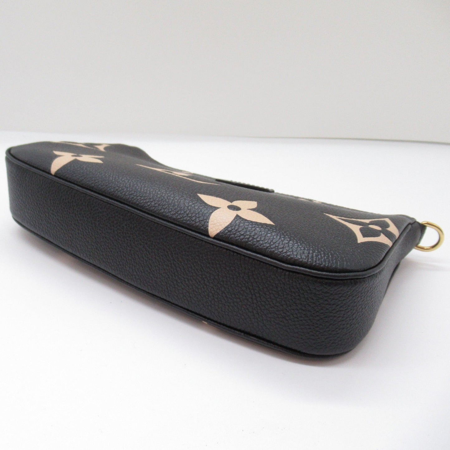 Louis Vuitton Louis Vuitton Multicolor Accessoires Handbag Leather Monogram Emplant Black Beige M45777