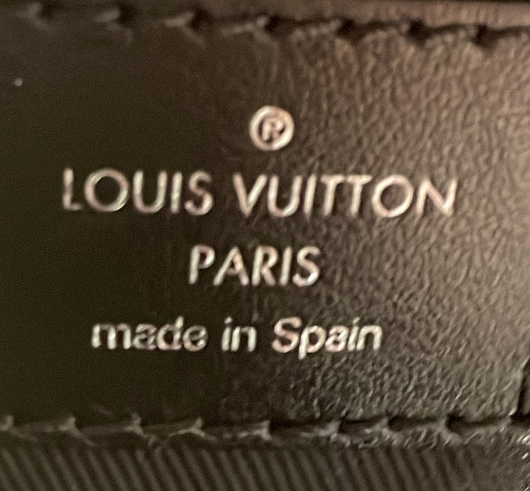 Louis Vuitton Double Phone Pouch NM Reverse Monogram Eclipse Canvas