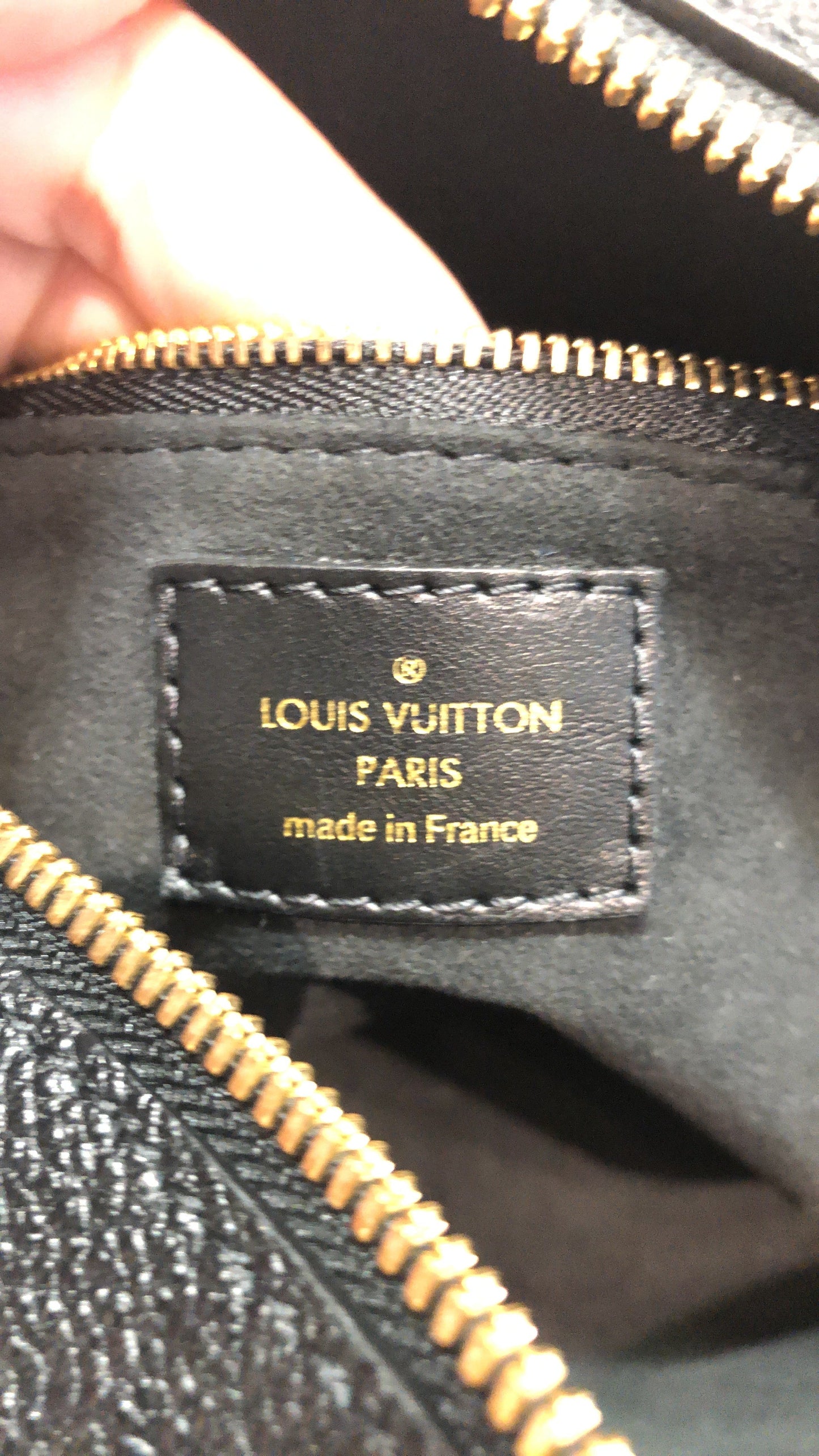Louis Vuitton Petite Malle Souple Handbag Monogram Empreinte Leather