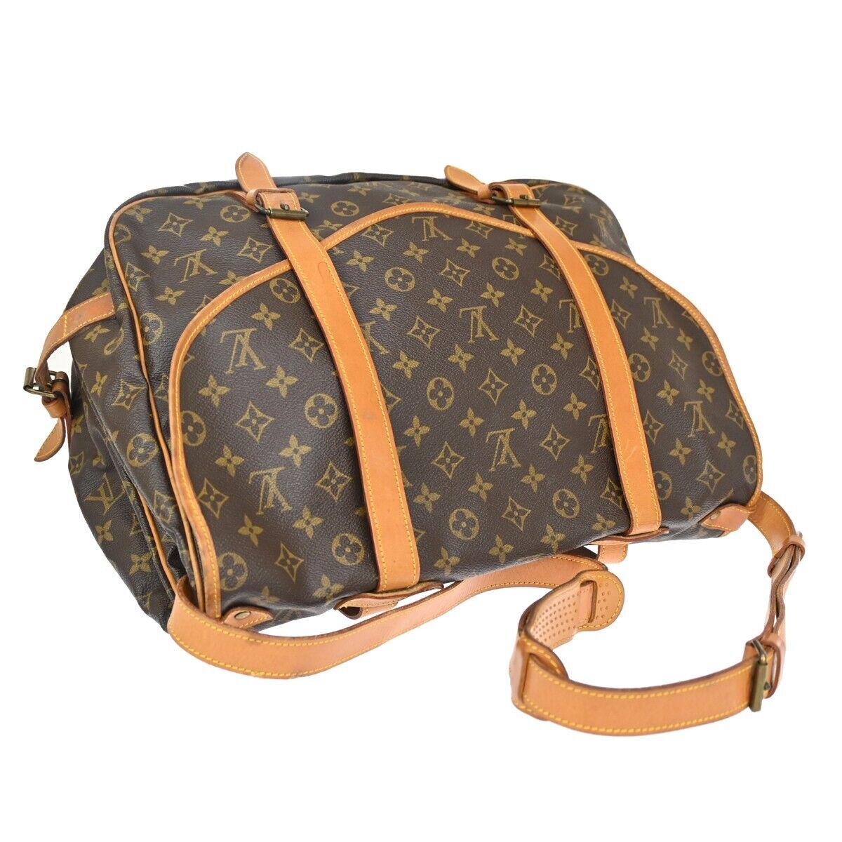Louis Vuitton Saumur 43 Canvas Shoulder Bag ()