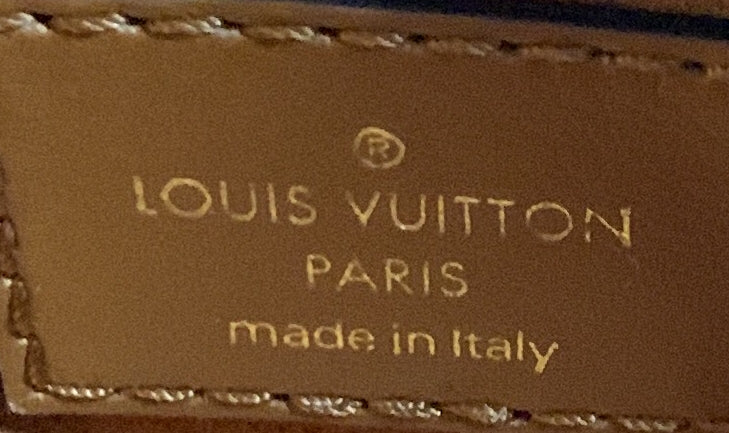 Louis Vuitton Petit Bucket NM Bag Raffia with Leather