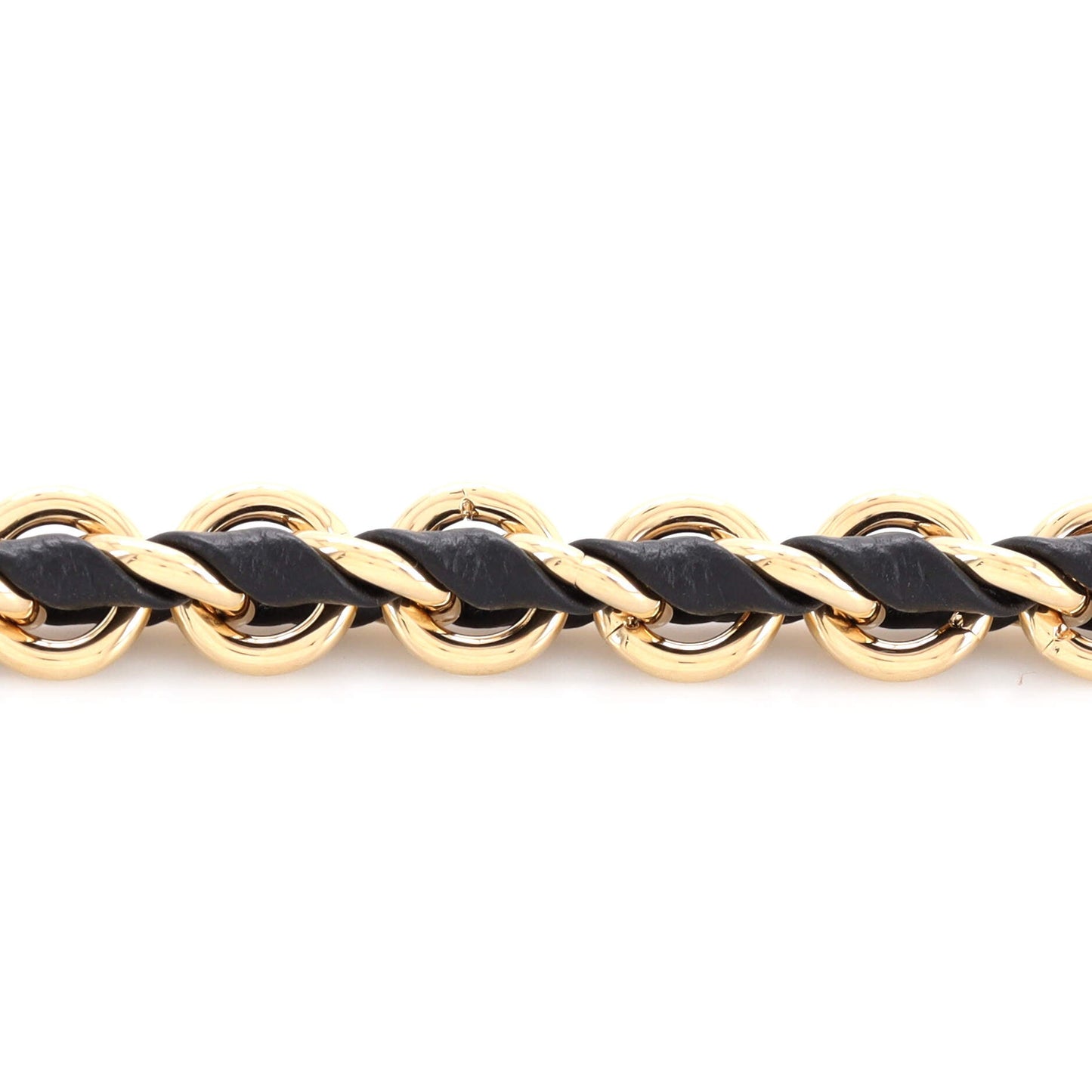 Louis Vuitton Multi Pochette Accessoires Woven Chain Strap Leather and Metal