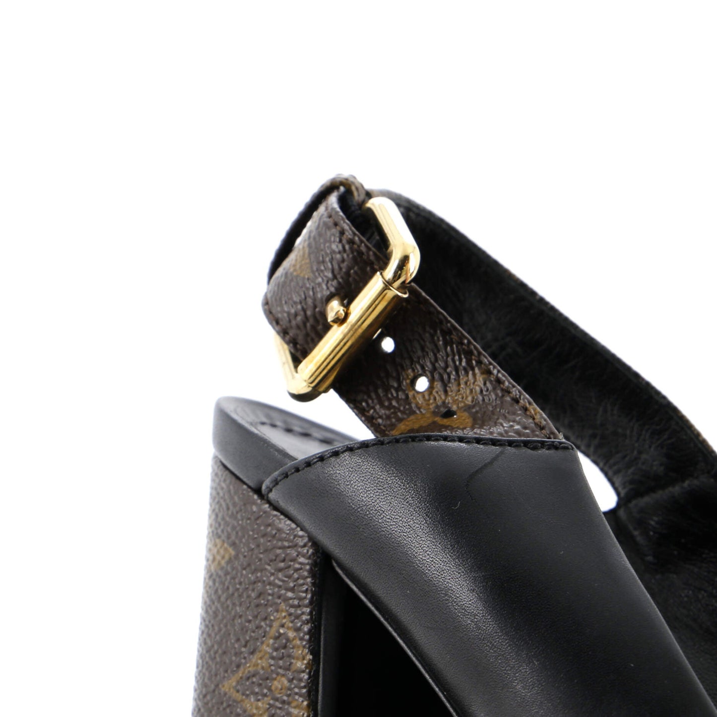 Louis Vuitton Women's Matchmake Slingback Pumps Monogram Canvas and Leather