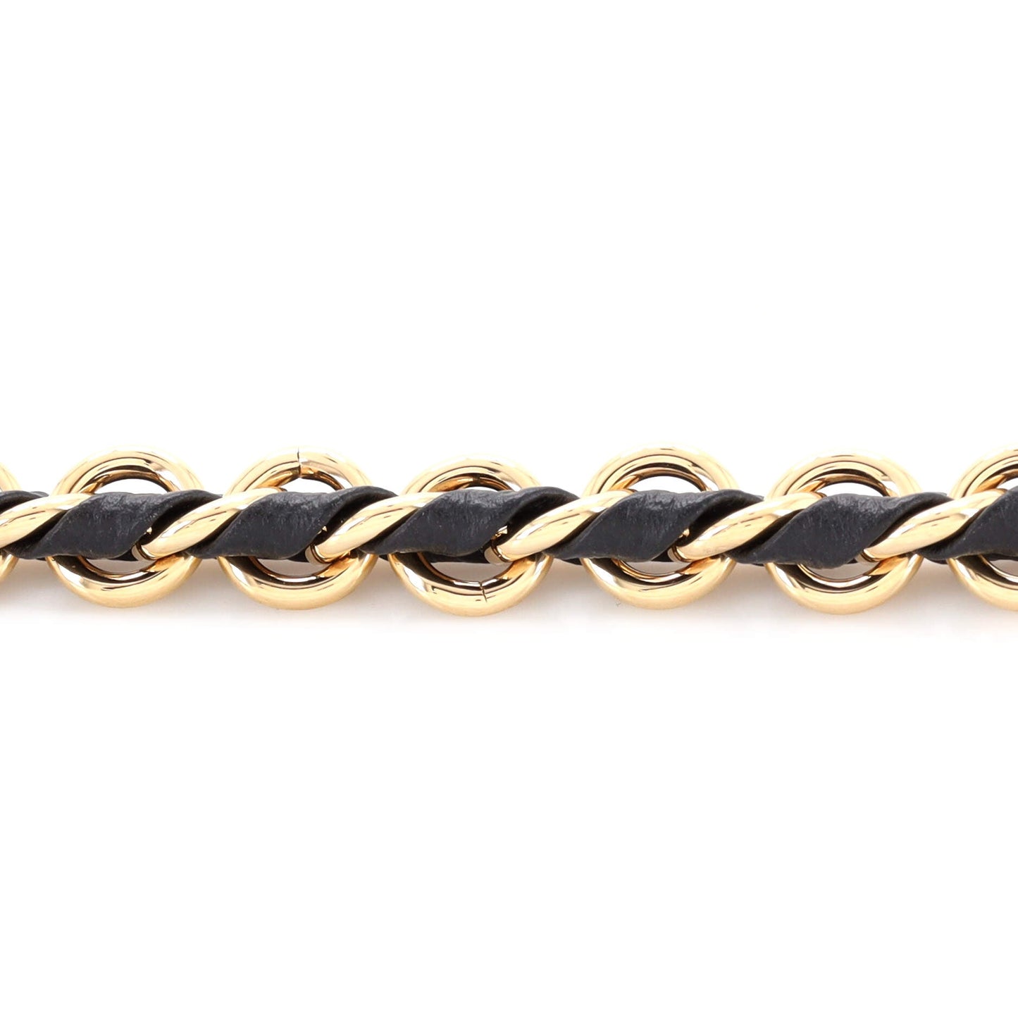 Louis Vuitton Multi Pochette Accessoires Woven Chain Strap Leather and Metal