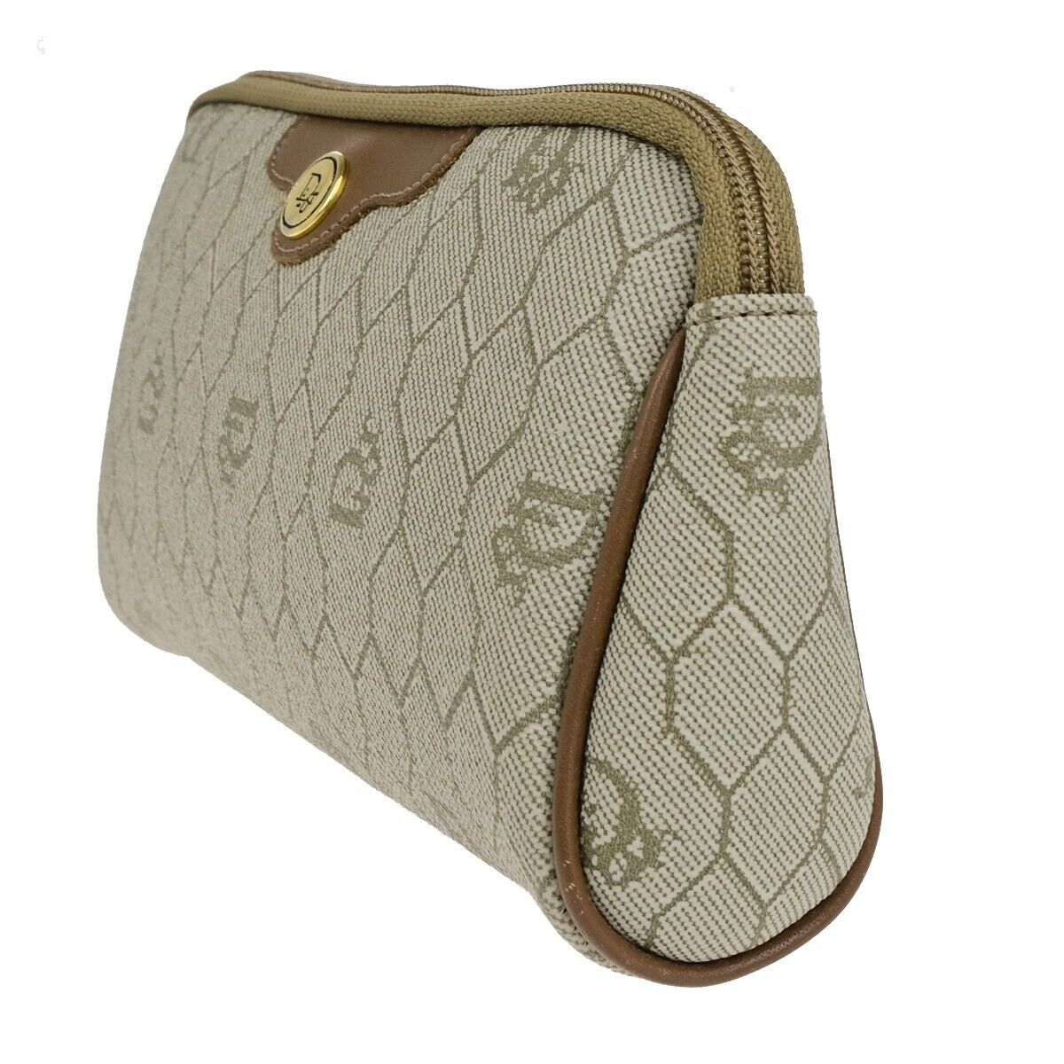 Dior Honeycomb Canvas Clutch Bag ()