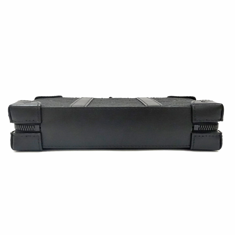 Louis Vuitton Wallet M80224 Black Leather Clutch Bag Wallet
