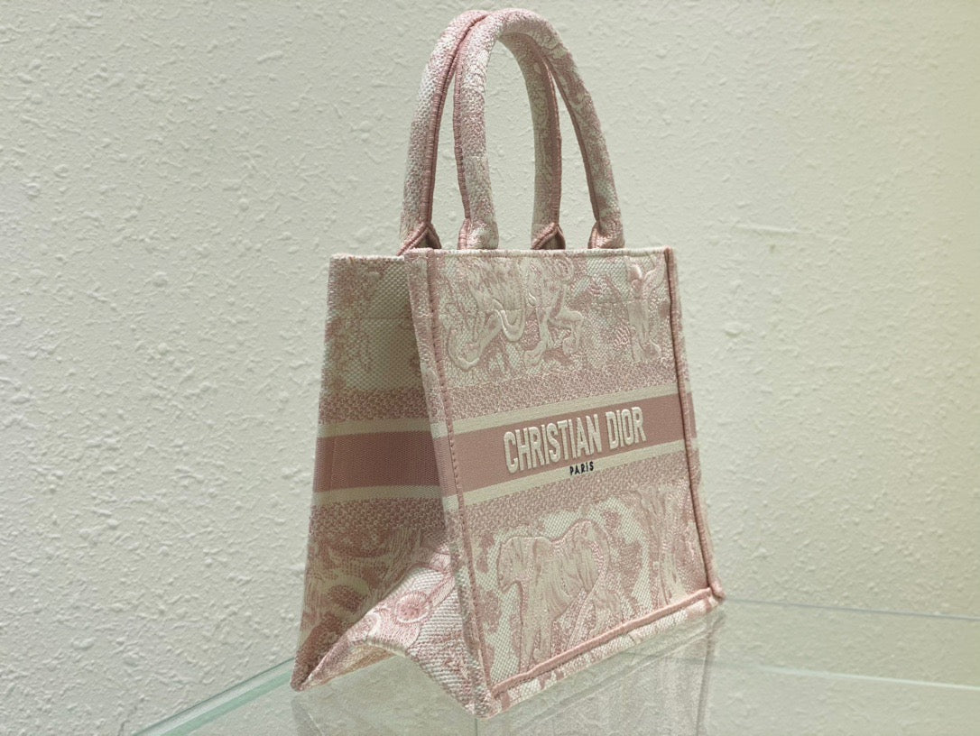 GLAMI Small Book Tote Pink, For Women, Women’s Handbags 26.5cm/10.5in CD